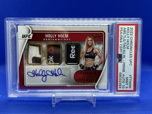 2022 UFC Chronicles Tools of the Trade Holly Holm #TT-HHM /3 PSA 9 Auto 10 