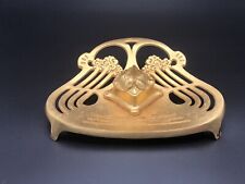 Antique Art Nouveau Inkwell Um Foundry L. Meyer & Co Harzgerode Gold