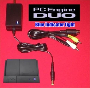 10V AC Adapter W/LED & AV Cable for the Japanese NEC PC Engine DUO PI-TG8 NEW - Picture 1 of 2