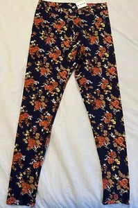 NWT Janie and Jack Fall Geography Floral Ponte Pants Girls Size 12 - Picture 1 of 2