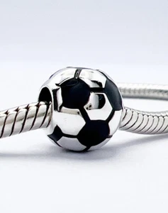 Fußball Charm Perle Fußball Sportball Original 925 Sterlingsilber 🙂 - Bild 1 von 12