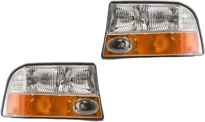Headlights For GMC Jimmy Sonoma 1998-2005 With Integral Fog Light Pair - Image 1 of 4