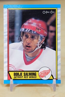1989-90 O-Pee-Chee OPC Hockey #278 Borje Salming - Detroit Red Wings - Image 1 of 2