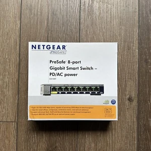 NETGEAR GS108TV2 8-Port Gigabit Ethernet Smart Switch - Picture 1 of 10