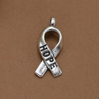 20pcs Alloy HOPE Letters Ribbon Pendants Charms DIY Jewelry Making Accessory
