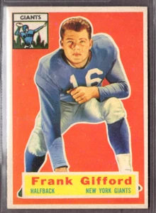 1956 Topps Set Break # 53 Frank Gifford EX-EXMINT *JAYSACE* - Bild 1 von 2