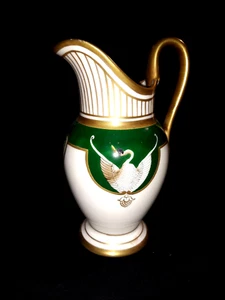 ROVINA -EPINAL PORCELAINE  POT A CREME -CYGNE DECOR EMPIRE -JS Jean Schmitt N°2 - Imagen 1 de 7