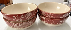 Pier ! set of 4 Maribeth ribbed soup/cereal/dessert bowls -retired -6" X 3" - Picture 1 of 5