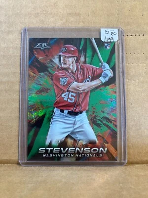 Andrew Stevenson 2018 Topps Fire Rookie RC Green /199 #51 - Image 1 of 2