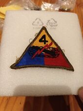patch armee us 4TH ARMORED DIVISION ww2 original