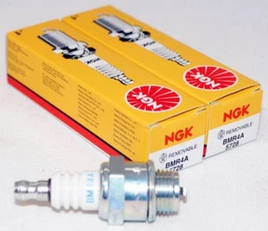 Set of 2 Genuine NGK 5728 BMR4A Nickel Spark Plugs - Picture 1 of 10