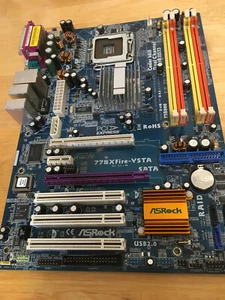 Placa madre Intel ASRock 775XFire-RAID, REV.1.00, LGA 775 + CPU 3 GHz - Imagen 1 de 4