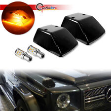 Can-bus Black Smoke Turn Signal Lamp Cover w/Led Bulbs For Mercedes W463 G-Class