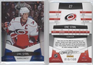 2010-11 Certified Mirror Blue Materials /100 Eric Staal #27