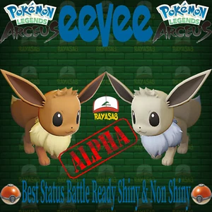 Pokemon Eevee Shiny 6iv Alpha Mark Non Shiny Best Stats Legends Arceus - Picture 1 of 5