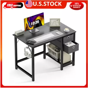 40 Inch Home Office Computer Desk with Drawer Writing Desk Work Desk PC Table - Picture 1 of 7