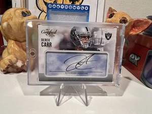 Derek Carr - #MC-DC - Modern Cuts Blue Auto /10 - 2017 Certified Cuts - LOW POP - Picture 1 of 10