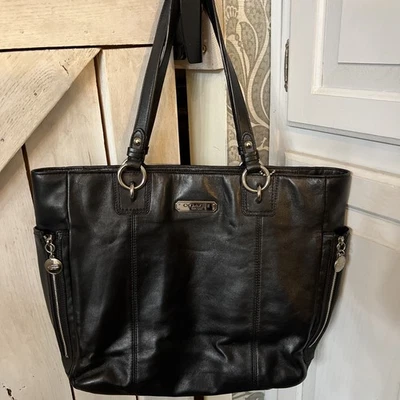 Bolso de Mano/Hombro COACH F19456 North South Gallery Cuero Negro  Foto 1 de 4