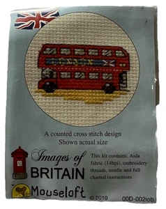 Mouseloft Stitchlets 'Images of Britain - London Bus' Cross Stitch Kit - Picture 1 of 2
