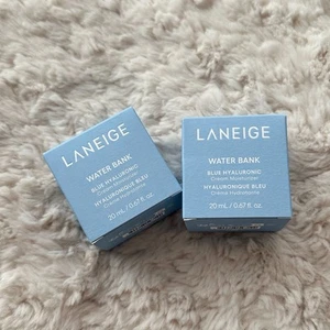 Laneige Water Bank Blue Hyaluronic Cream Moisturiser 20ml x 2 (40ml) Travel NEW - Picture 1 of 5