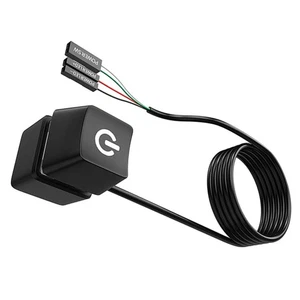 Bouton interrupteur ordinateur de bureau commande d'alimentation broche externe PC bouton interrupteur - Photo 1/12