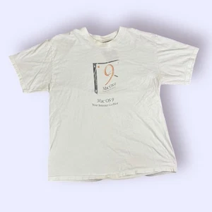 Vintage Apple Computers Mac OS 9 Promo Graphic Tshirt Size Large - Picture 1 of 6