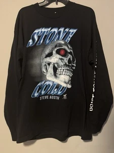 1998 Stone Cold Steve Austin Don’t Trust Anybody Skull Long Sleeve XL Shirt WWF - Picture 1 of 11