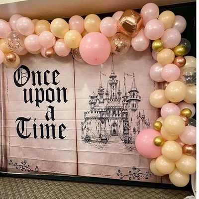 Érase una vez telón de fondo libros de cuentos de hadas foto fondo pancarta decoración Foto 1 de 4