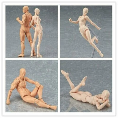 Zeichnen Figur Gliederpuppe Manequin Malen Mann Frau männlich weiblich - Bild 1 von 3