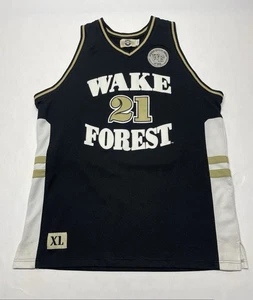 VTG Wake Forest Tim Duncan 21 Demon Deacons Jersey Size XL Campus NCAA Stained* - Picture 1 of 23