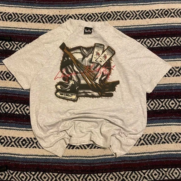 1994 L.A. Gear Los Angeles Kings The Wayne Gretzky Series NHL Camiseta XL EE. UU. Gris Foto 1 de 4
