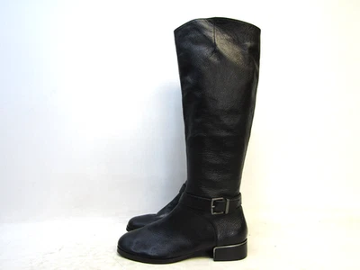 Kenneth Cole Womens Sz 9 M Black Leather 18" Knee High Fashion Boots - Image 1 of 4