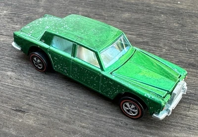 Vintage 1969 Hot Wheels Redline Verde Rolls Royce Prata Sombra Carro de Brinquedo - Imagem 1 de 4