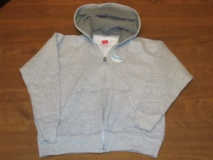 850B6 Hanes ComfortBlend Full-Zip Kids Hoodie Sweatshirt MD (8) Heather Gray - Picture 1 of 1