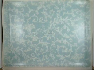 SPISANI Stellata Ferrara Italian Acrylic Crystal Large Tray Floral Brocade - Image 1 of 4