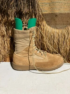 Belleville Mens Combat Boots Size  10R Brown Suede Gore-Tex Military Shoes J4N - Picture 1 of 8