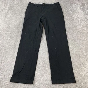 George Slim Fit Pants Men's 32x30 Black Stretch Cotton Blend Casual - Picture 1 of 12