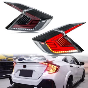 LED Tail Lights for Honda Civic 2016-2021 Sedan Clear Rear Lamps Assembly - Picture 1 of 6