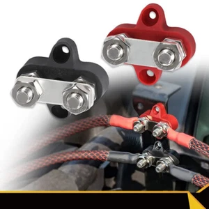 M6 M8 Klemmenblock Bolzen 5/16" 1/4" Positiv Negativ Heavy Duty Sammelschiene - Picture 1 of 54