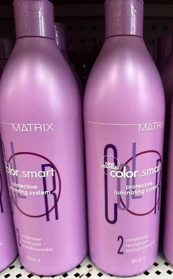 2x MATRIX COLOR SMART protective luminating system Conditioner 33.8oz LITER - - Image 1 of 2