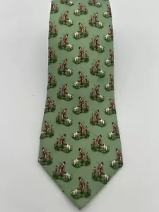 Cravatta uomo SOUTHERN CORRETTO Atlanta GA blu padre figlio tema caccia 59" 3,5" - Foto 1 di 4