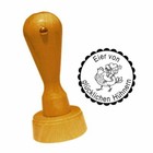 Eierstempel Stempel EIER VON GLÜCKLICHEN HÜHNERN Hühnereier Eierkarton Ø 20 mm