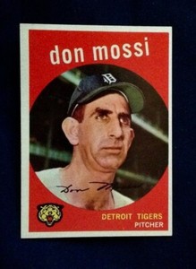 1959 Topps Baseball #302 Don Mossi Tigers NM-MT Free Shipping
