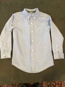 THE CHILDREN'S PLACE BOY'S BLUE BUTTON DOWN SHIRT LONG SLEEVE SIZE 5/6 SMALL - Picture 1 of 4