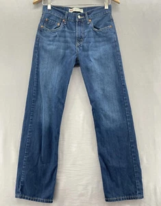 Levis 514 Blue Jeans BOYS Size 16 Reg 28x28 Straight Distressed Sits at Waist - Picture 1 of 11