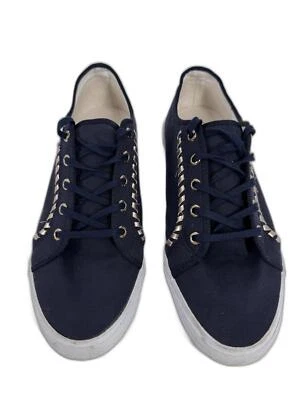 Jack Rogers CARTER Tenis con Cordones Azul Marino Medianoche Dorado Zapatos talla 11 Foto 1 de 4