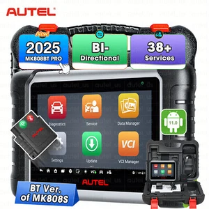 Autel MaxiCOM MK808BT Pro Auto Diagnostic Tool Full System Scanner OS 11.0 2025 - Foto 1 di 16