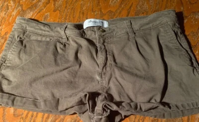 American Rag Cie rolled cuff distressed jean shorts Army Green sz 15 - Image 1 of 4