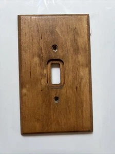 MASSIVHOLZ gebeizt Schalter Wandblende Abdeckung - Bild 1 von 2