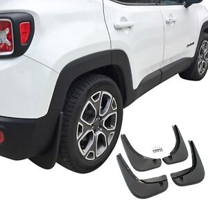 Fits Jeep Renegade Mud Flaps 2015-20 Guards Splash Shield Molded 4 Pc Front Rear